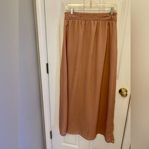 Elegant Peach Women's Maxi Skirt